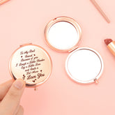 โจ Exclusive Blessings! 65mm Rose Gold Button Makeup Mirror โจ Double-sided, 2x magnification, HD glass, ready to ship! Perfect gift for any festive occasion! ๐น๐